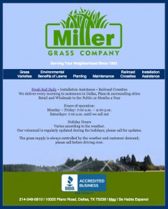 Miller Grass website millergrass.com