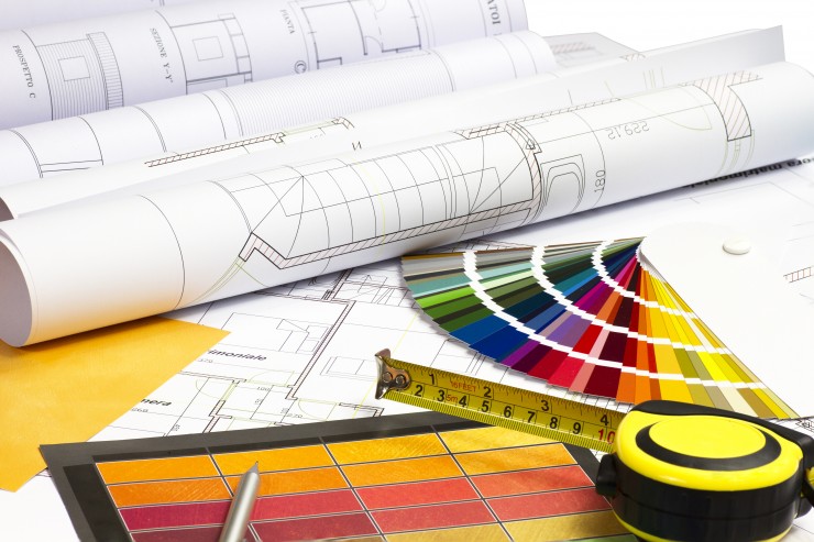 Blue print and interior design tools