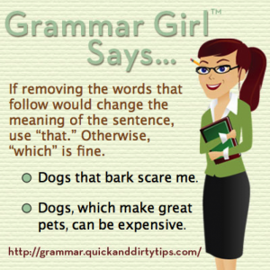 Grammar Girl which vs. that