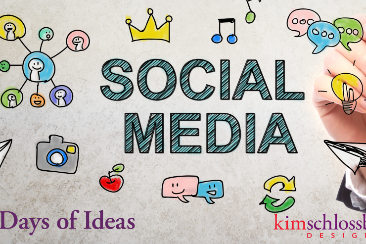 30 Days of Social Media Topics by Kim Schlossberg Designs